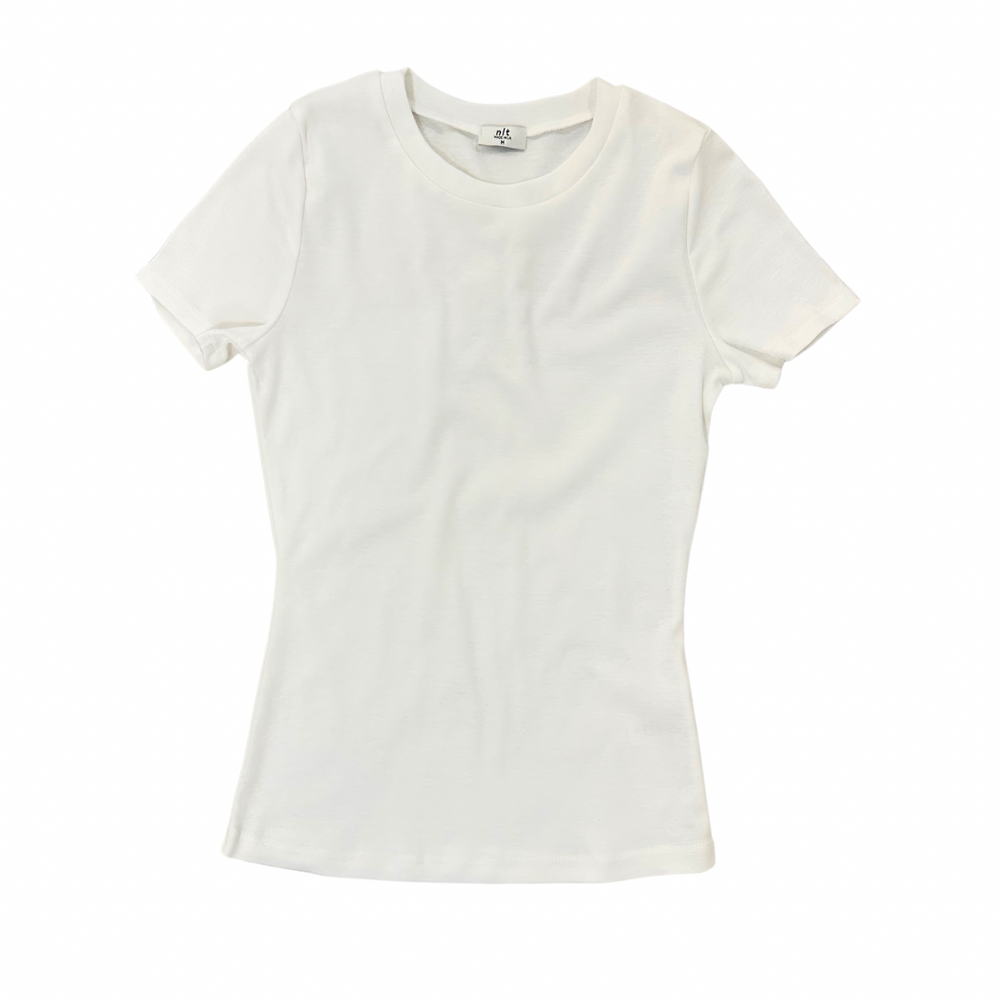 The White 100% Cotton Tee