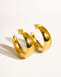 Romée 18K Gold Non-Tarnish Classic Hoops