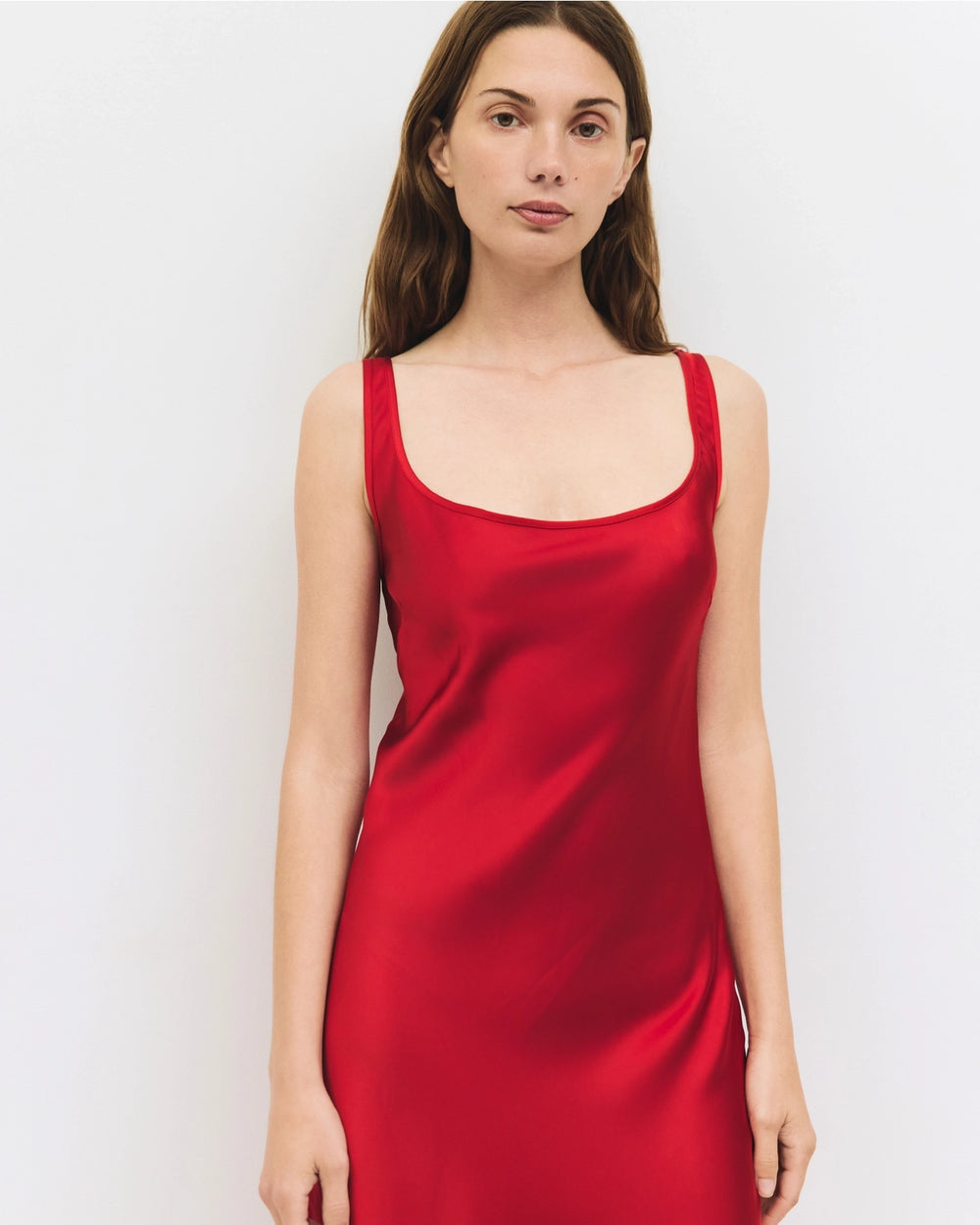 The Satin Midi Dress