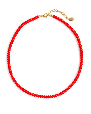 Red Beaded Necklace