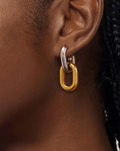 Jaxon Two Tone Earring