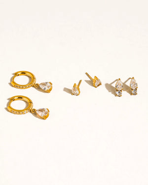 Saône Teardrop Earrings Set