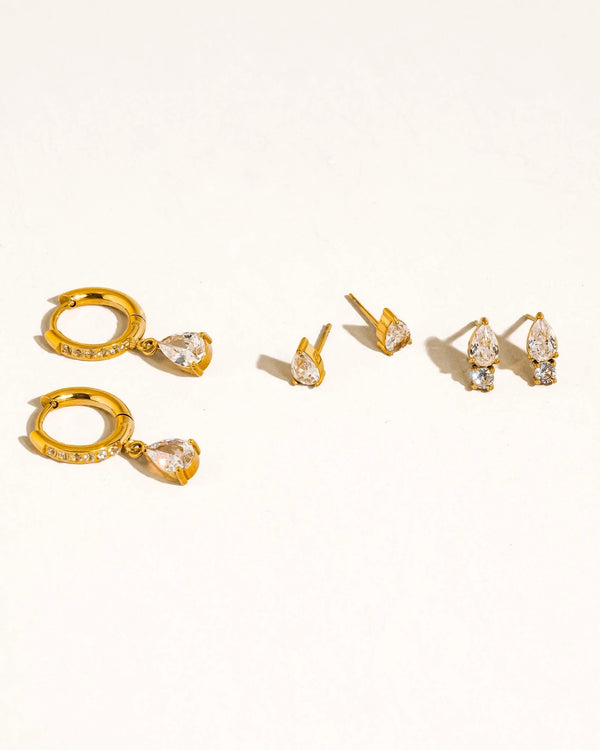 Saône Teardrop Earrings Set