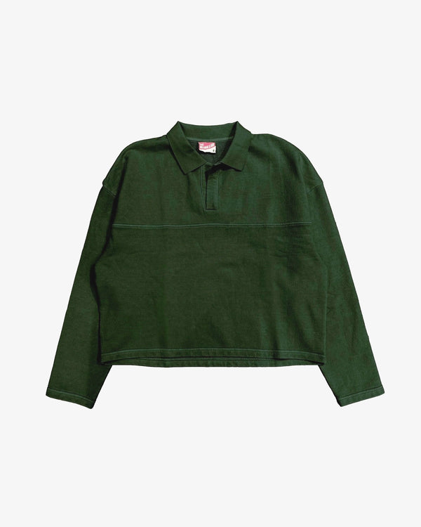 Cotton Rugby Collared Shirt - Acid Wash