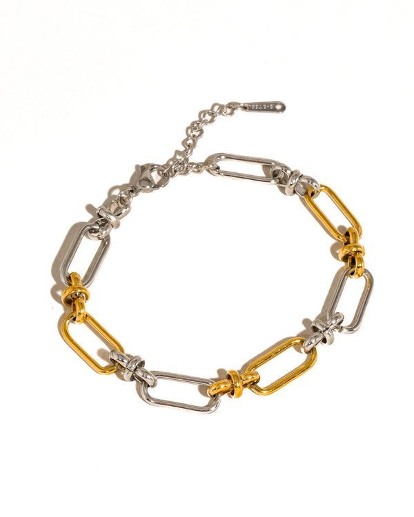 Two Tone Chain Bracelet