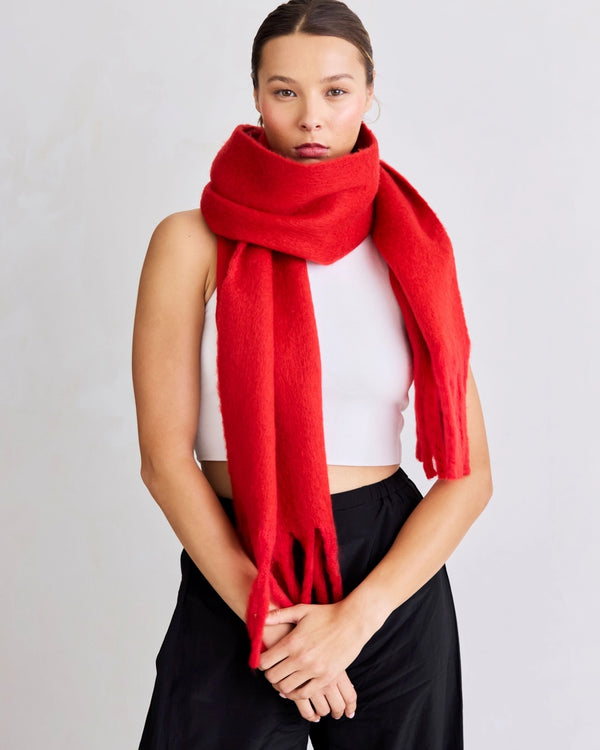 The Stockholm Scarf - Crimson Red