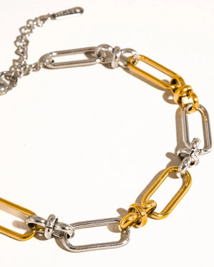 Two Tone Chain Bracelet
