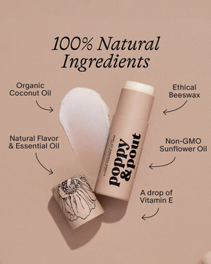 Poppy & Pout Lip Balm: Island Coconut