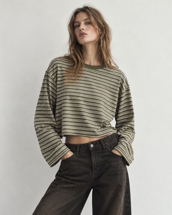 Relaxed Stripe Long Sleeve