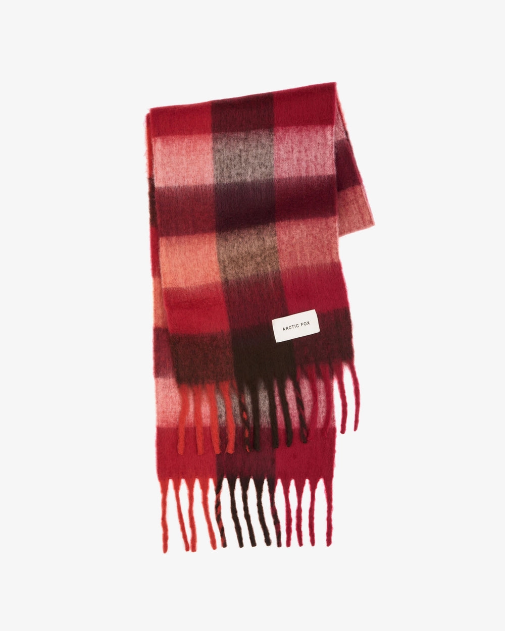 The Reykjavik Scarf - Burgundy Check
