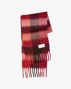 The Reykjavik Scarf - Burgundy Check