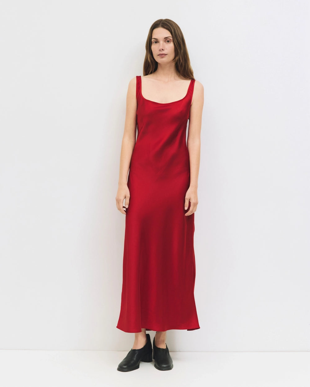 The Satin Midi Dress