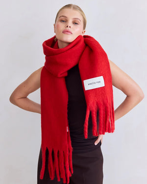 The Stockholm Scarf - Crimson Red