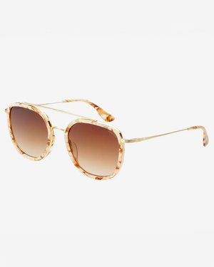 Weston Round Sunglasses - Pink Pearl / Brown