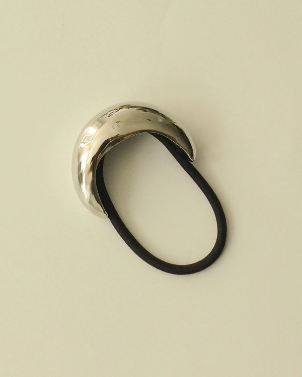 Narrow Crescent Metal Cuff Hair Tie