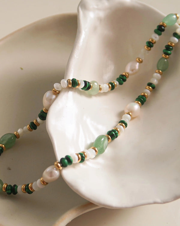 Green Beaded Necklace