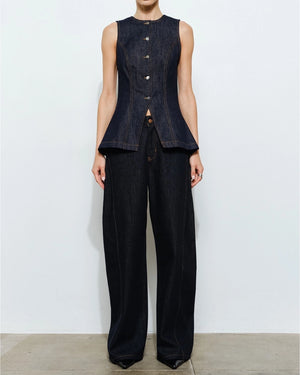 Scarlett Tailored Denim Vest