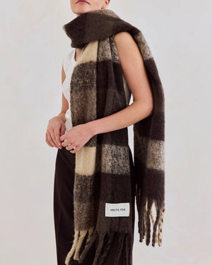 The Reykjavik Scarf - Brown Check