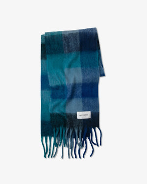 The Reykjavik Scarf - Blue Check