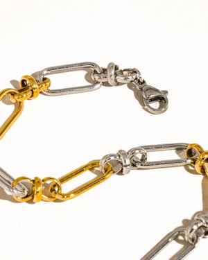 Two Tone Chain Bracelet