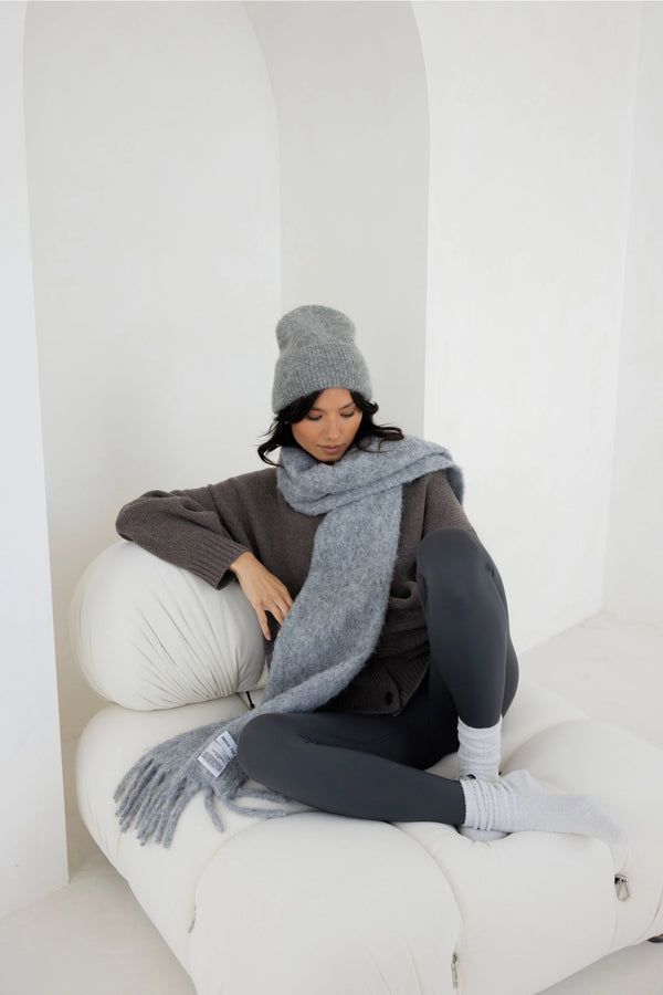 The Alpaca Beanie - Grey