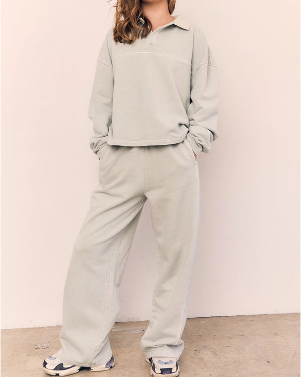 Cotton Wide Leg Sweats