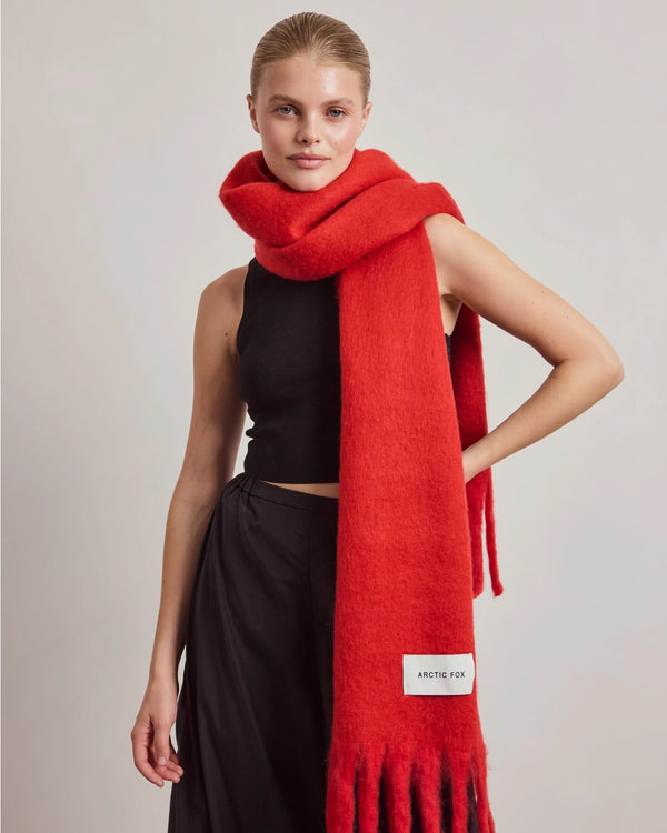 The Stockholm Scarf - Crimson Red