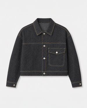 Pinstripe Twill Jacket