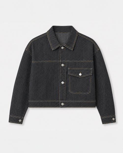 Pinstripe Twill Jacket