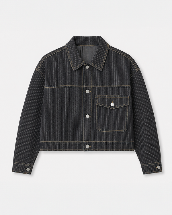 Pinstripe Twill Jacket
