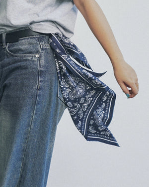 Paisley Silk Bandana Scarf