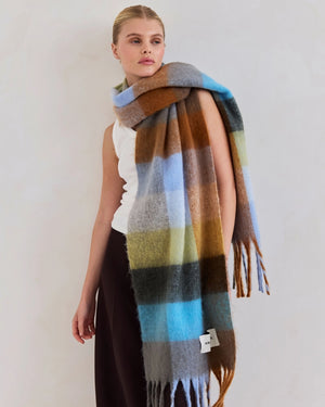 The Reykjavik Scarf - Blue/Orange