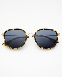 Weston Round Sunglasses -   Yellow Tortoise / Gray