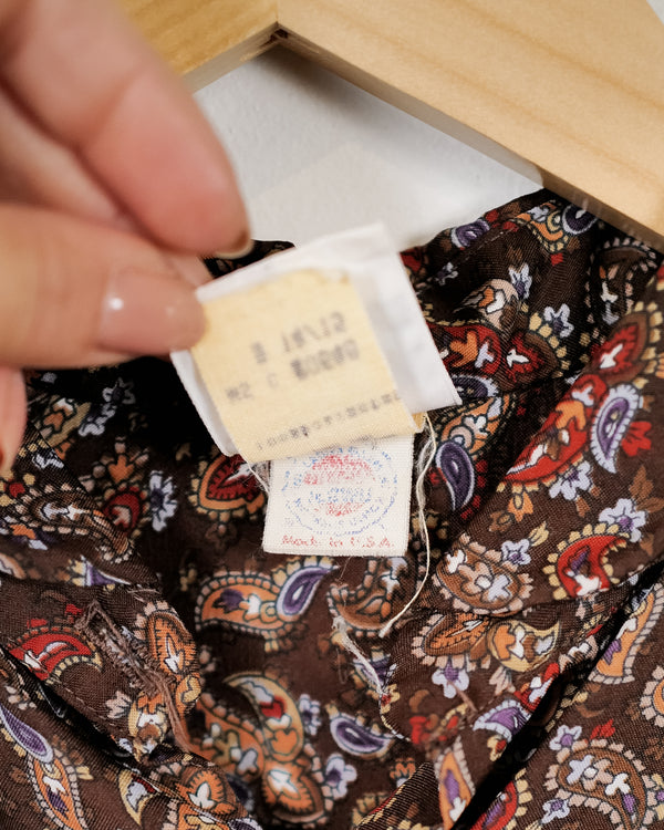 Vintage 70's Paisley Top