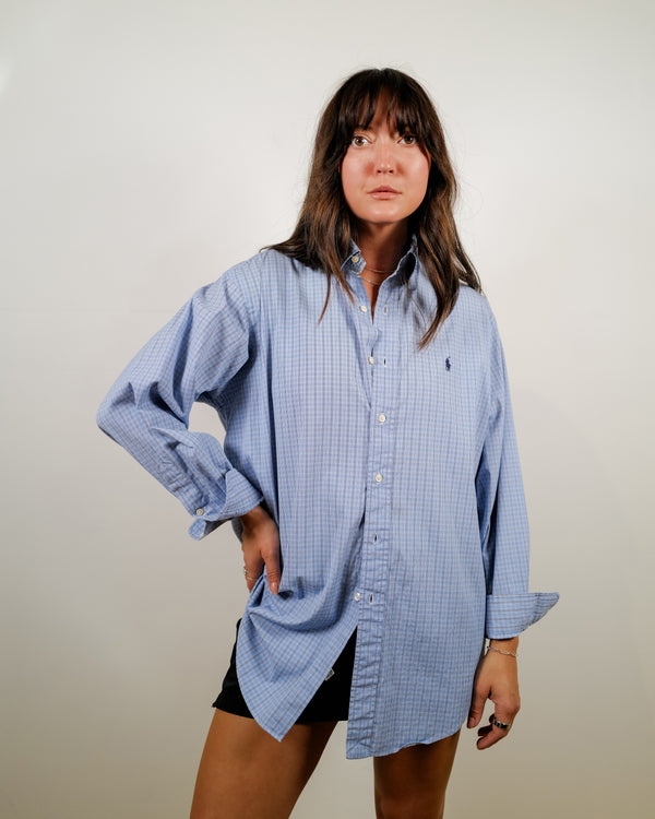 Vintage Ralph Lauren Shirt - Blue Plaid