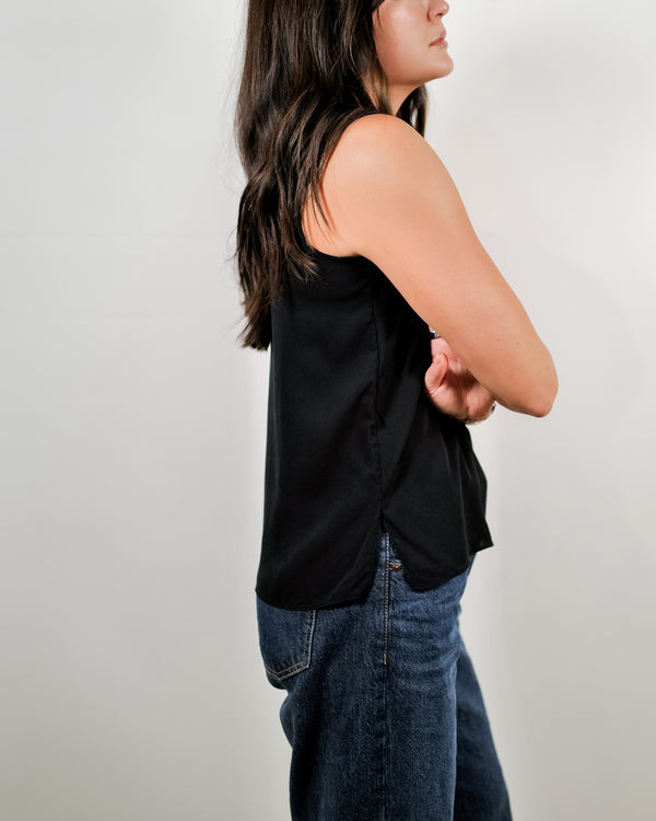 Black Silk Tank