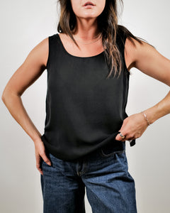 Black Silk Tank