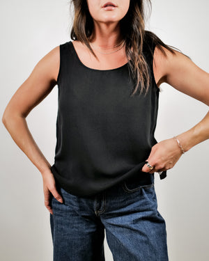 Black Silk Tank