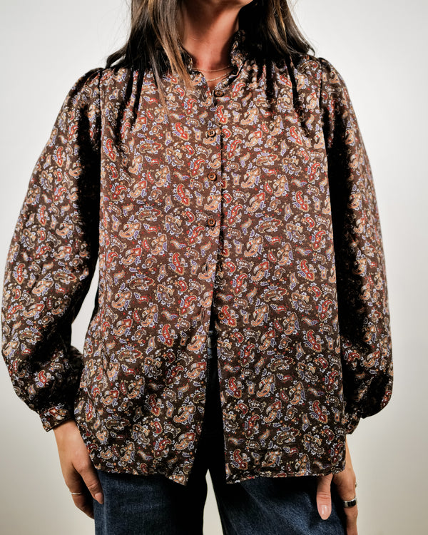 Vintage 70's Paisley Top