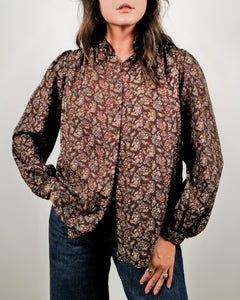 Vintage 70's Paisley Top