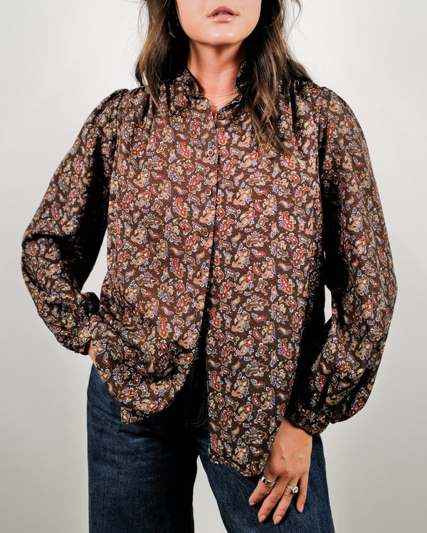 Vintage 70's Paisley Top