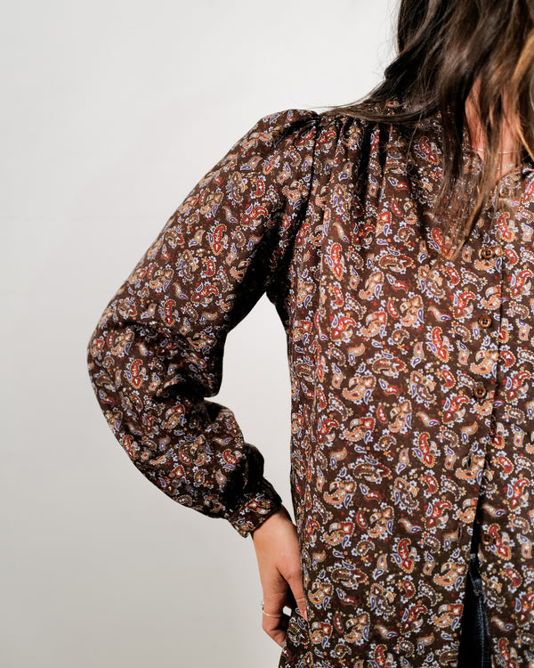 Vintage 70's Paisley Top