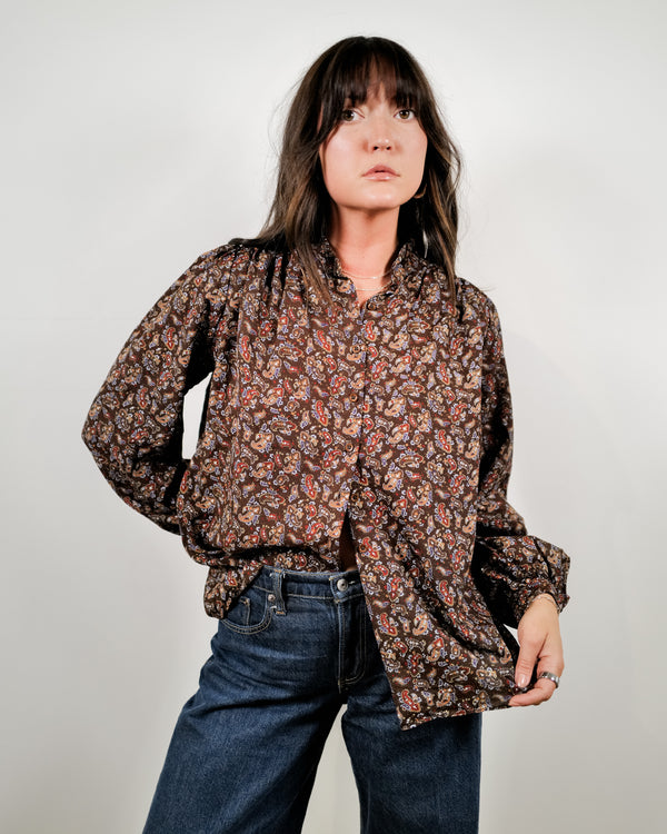 Vintage 70's Paisley Top