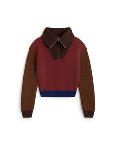 Brown Block Tanit Knitted Sweater