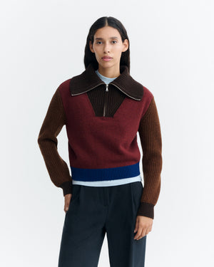 Brown Block Tanit Knitted Sweater