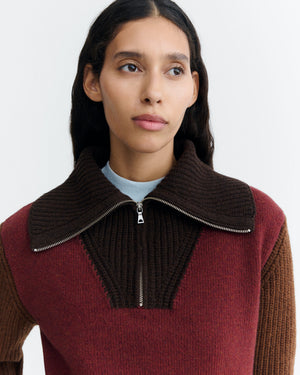 Brown Block Tanit Knitted Sweater