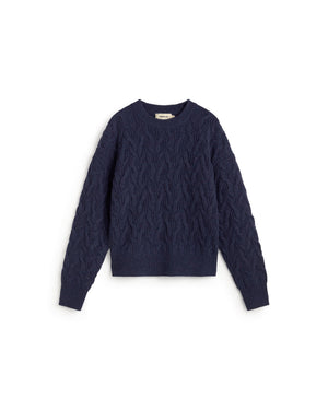 Blue Carmen Knitted Sweater