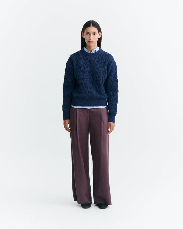 Blue Carmen Knitted Sweater