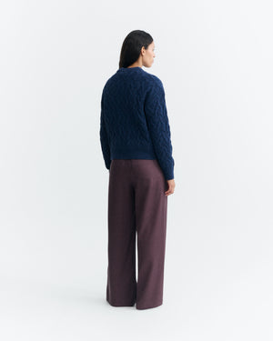 Blue Carmen Knitted Sweater