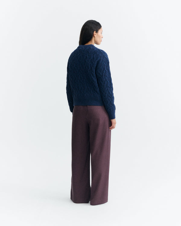 Blue Carmen Knitted Sweater